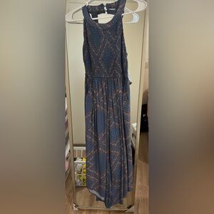 XS Blue Sleeveless Jumpsuit